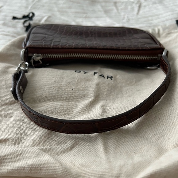 By Far Mini Rachel Nutella Croco Embossed Leather - Picture 11 of 11